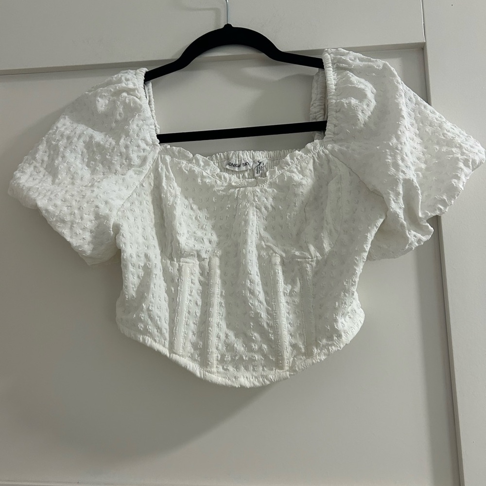 Elegant White Puff Sleeve Blouse